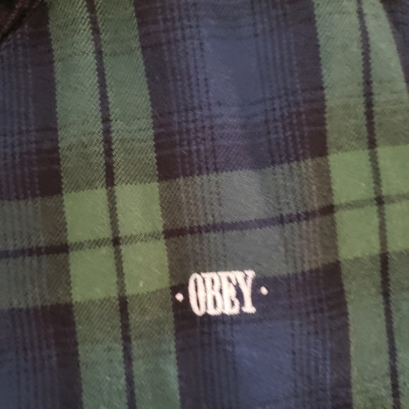 OBEY Maddy Zip-Up Flannel Shirt XS - Picture 5 of 13